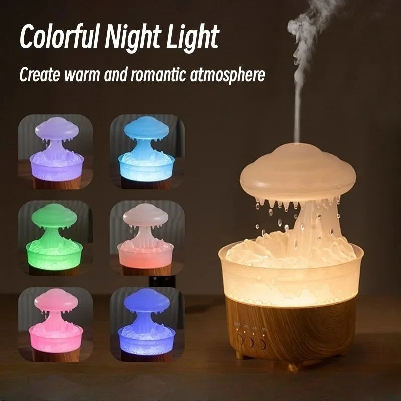 Wood Grain Rain Humidifier